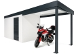 GARDEON® Zahradní domek s dveřmi Hörmann a přístřeškem